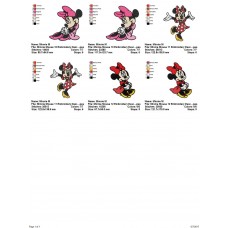 Package 3 Minnie Mouse 04 Embroidery Designs